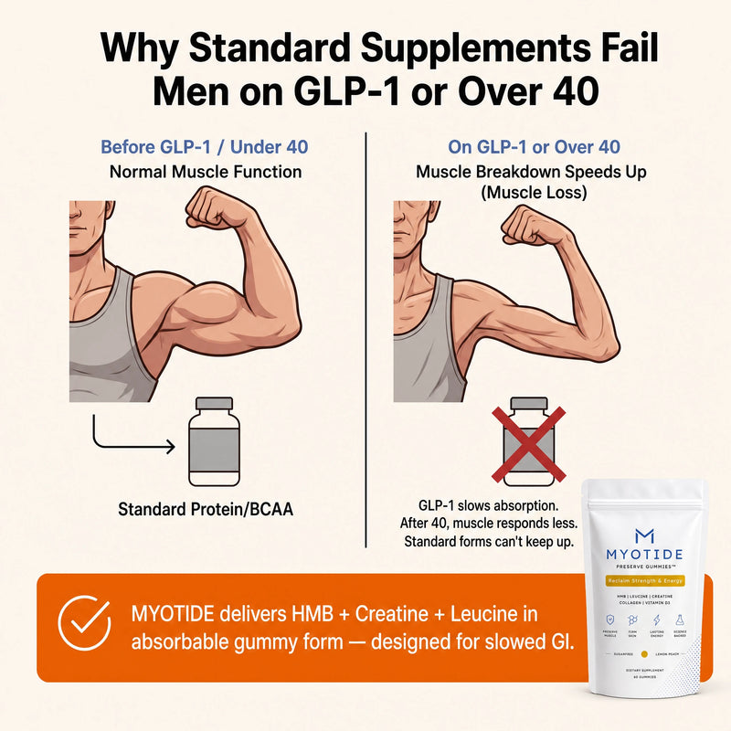 Why standard supplements fail on GLP-1 for women 45+