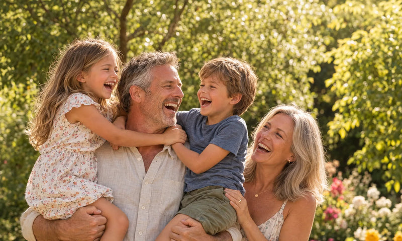 A strong dad on the MYOTIDE protocol lifting his kids
