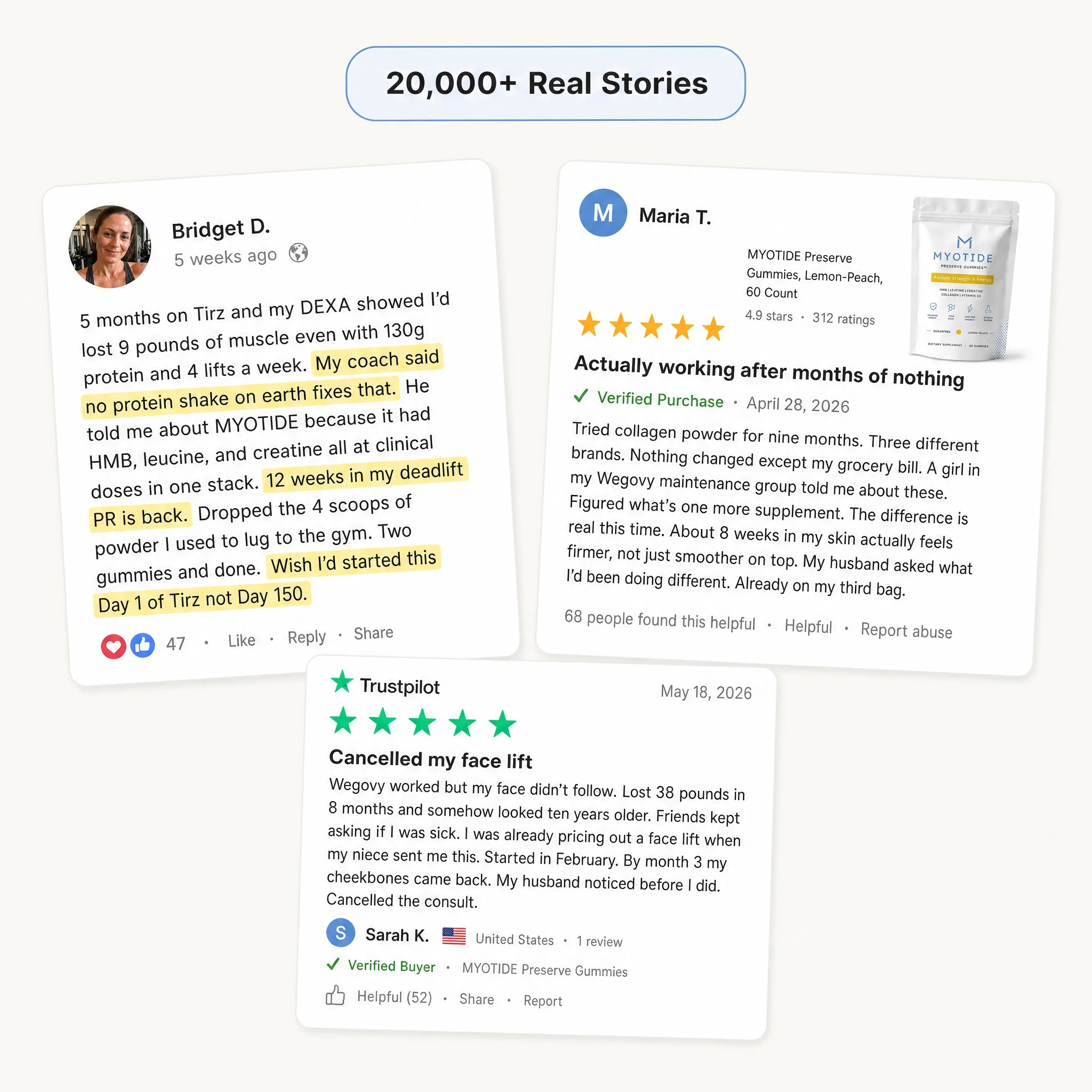 20,000+ real stories from customers
